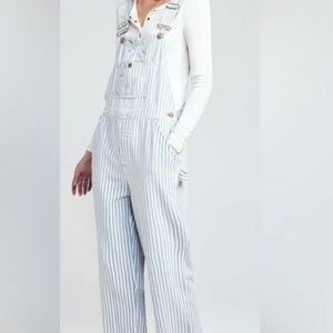 Faherty Topsail Overall in classic railroad strip